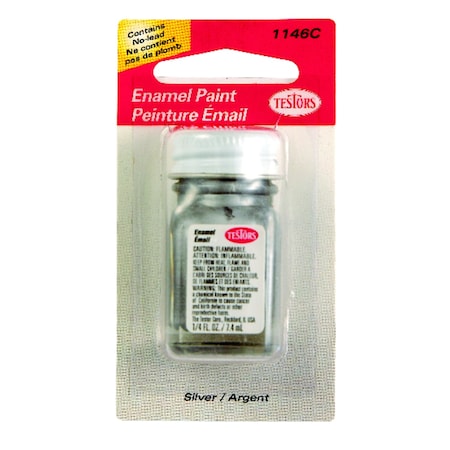 Testors Testors Metallic Silver Hobby Paint 0.25 oz 1146C3